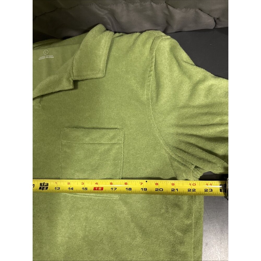 Goodfellow &Co Polo Mens Size XL Short Sleeve Crew Neck T Shirts Green Terryclot - Picture 10 of 10